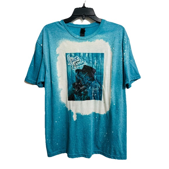 Freddy Krueger Nightmare on Elm Street Halloween "Live your Dream" Blue T Shirt - Picture 13 of 14